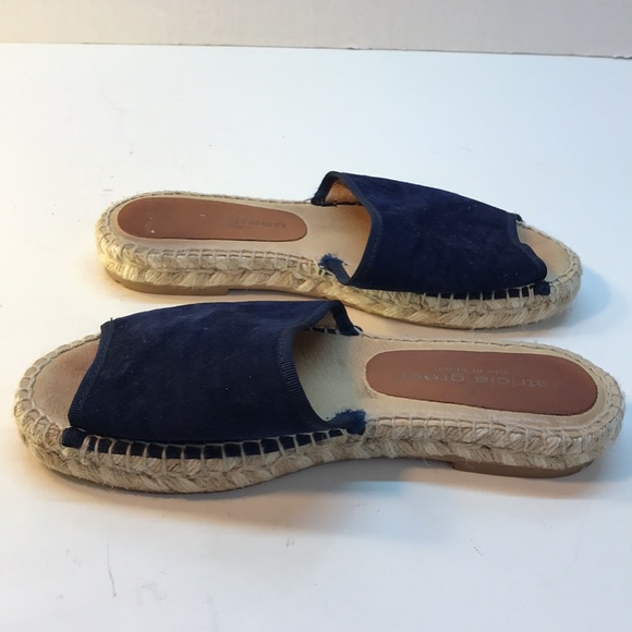 Patricia Green Blue Suede Slip-On Sandals Size 37 (US ) - Picture 8 of 15